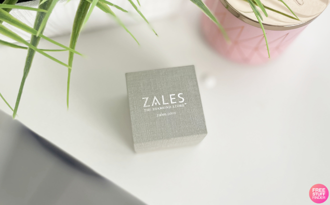 Zales Jewelry Box on a Tabletop