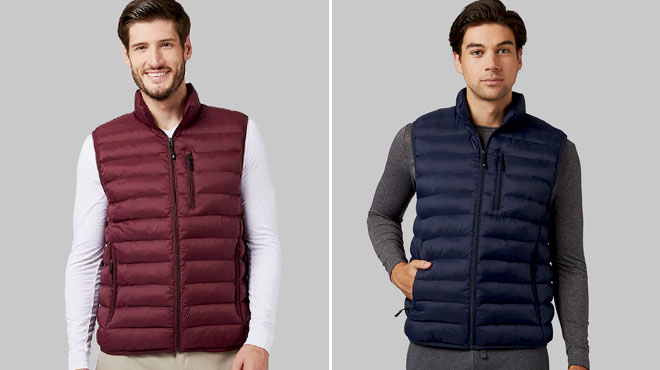 32 Degrees Mens Lightweight Recycled Poly Fill Packable Vest