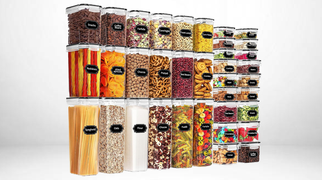 36 Pack Airtight Food Storage Containers