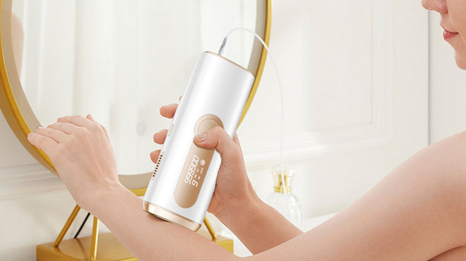 A Model IPL Laser Hair Remover for the Hands