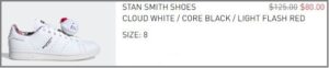 Adidas Stan Smith Hello Kitty Shoes Checkout Summary