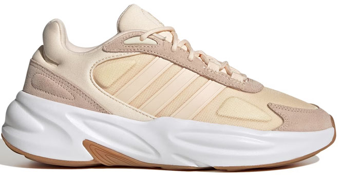 Adidas Womens Ozelle Sneakers on a Gray Background