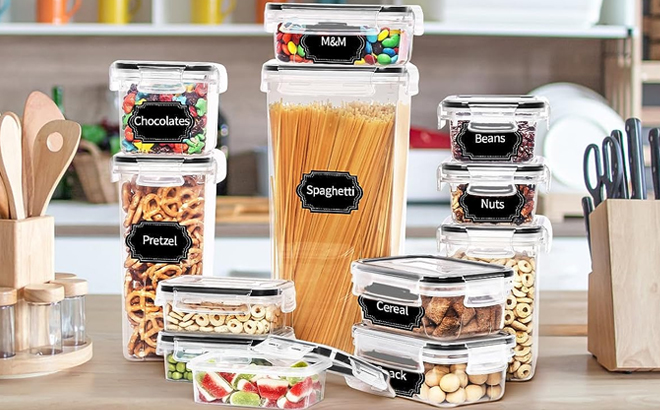 36-Piece Food Storage Containers Set $17.99