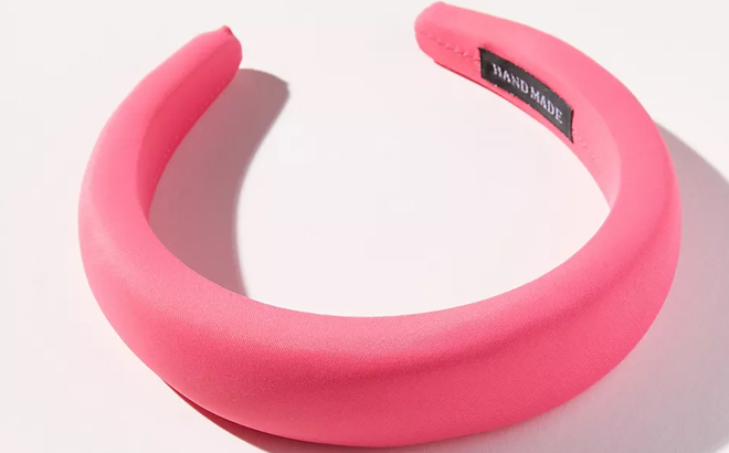 Anthropologie Waffle Knit Stretch Headband in Pink Color