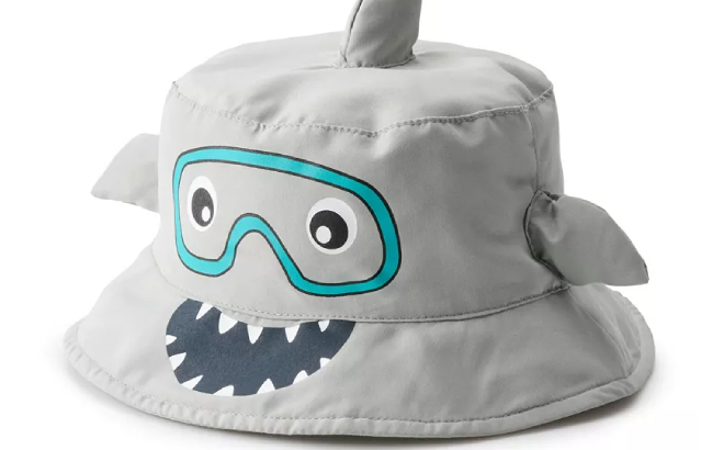 Baby Boys Shark Face Bucket Hat