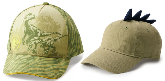 Baby Jurassic Park Dinosaur Baseball Cap and Baby Boys Dino Baseball Cap