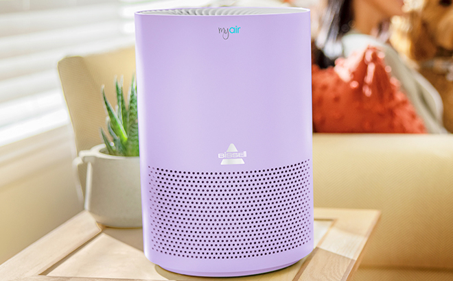 Bissell MYair Purple Air Purifier with High Efficiency and Carbon Filter