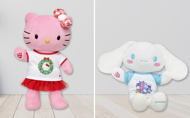 Build A Bear x Hello Kitty Holly Jolly Gift Set and Cinnamoroll Gift Set