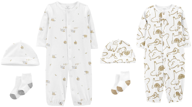 Carters Baby 3 Piece Converter Gown Sets