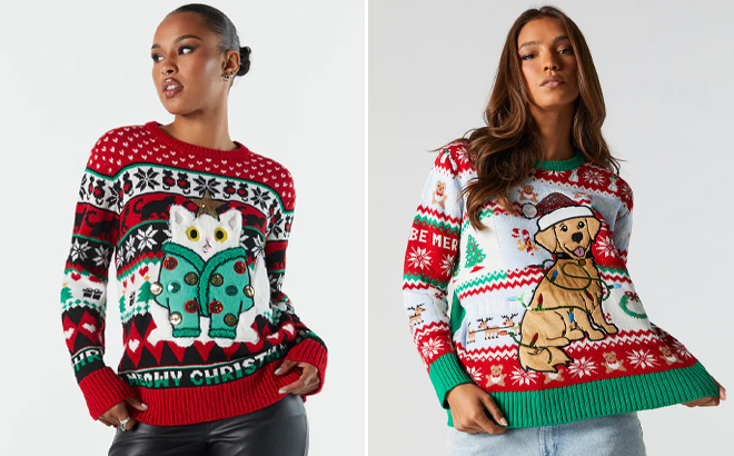 Ugly christmas shop sweater charlotte russe