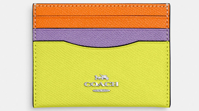 Coach Outlet Slim ID Card Case In Colorblock 1