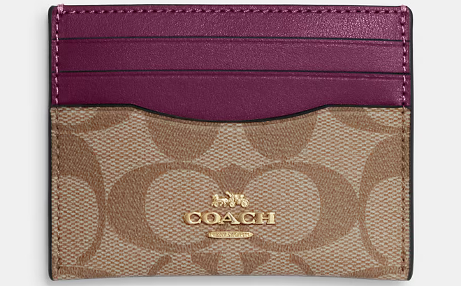 Coach Outlet Slim Id Card Case in Signature Canvas