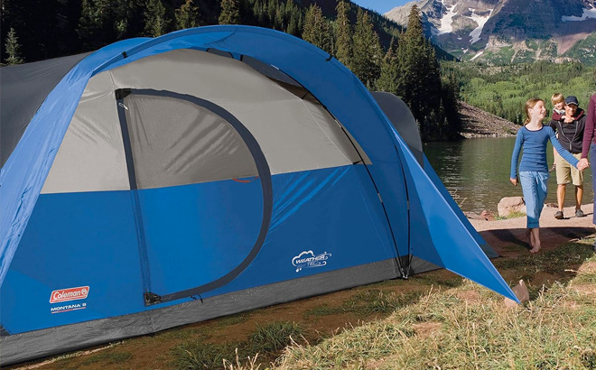 Coleman Montana Camping Tent 68 Person Family Tent with Included Rainfly