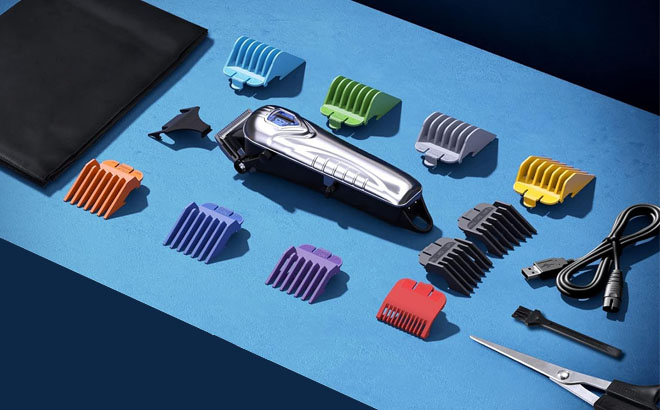 Cordless Hair Clippers 18 Piece Kit