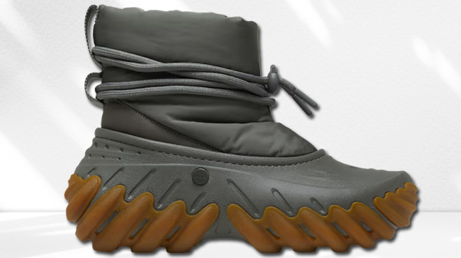 Crocs Echo Boots in Dusty Olive Color