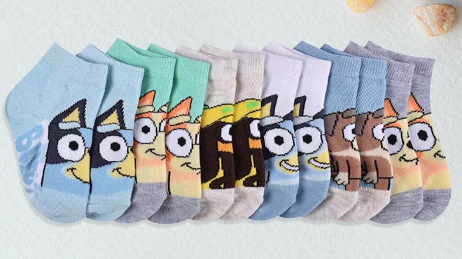 Disney Bluey and The Gang Quarter Socks