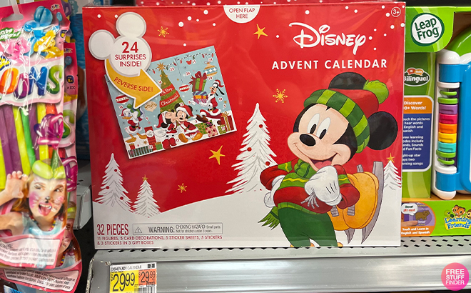 Disney Mickey Mouse Advent Calendar 32 Piece Christmas Countdown