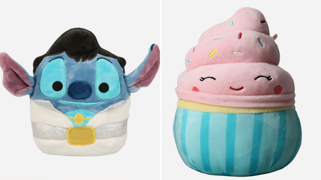 Disney Squishmallows Stich 6 5 in Elvis and Buddy Sqyad