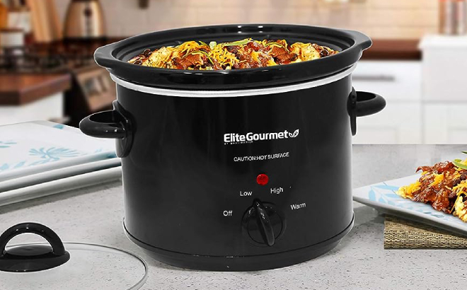 Elite Gourmet 3 Quart Electric Slow Cooker