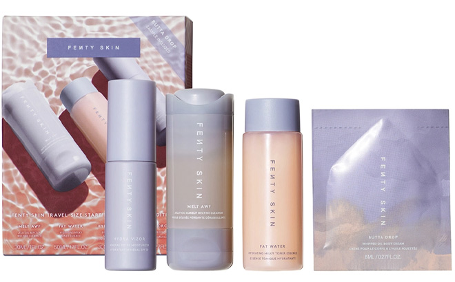 Fenty Skin Travel Size Startr Set with Mineral SPF for Dry Skin