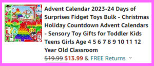 Final Price Breakdown for the Fidget Toy Advent Calendar