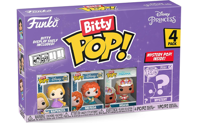 Funko Bitty POP Disney Princess Toys 4 Pack