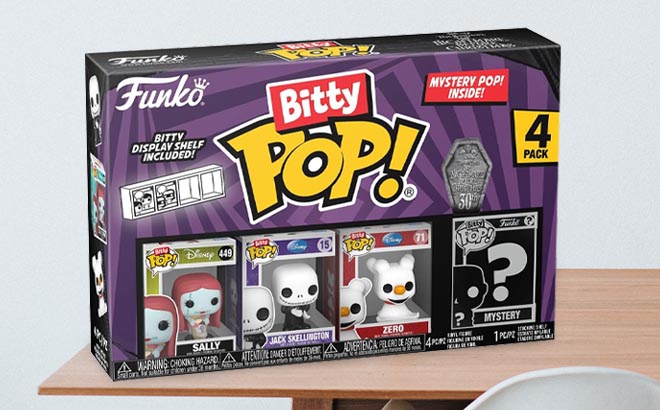 Funko Bitty POP Nightmare Before Christmas Mini Collectible Toys with Sally Jack Skellington Zero Mystery Figure