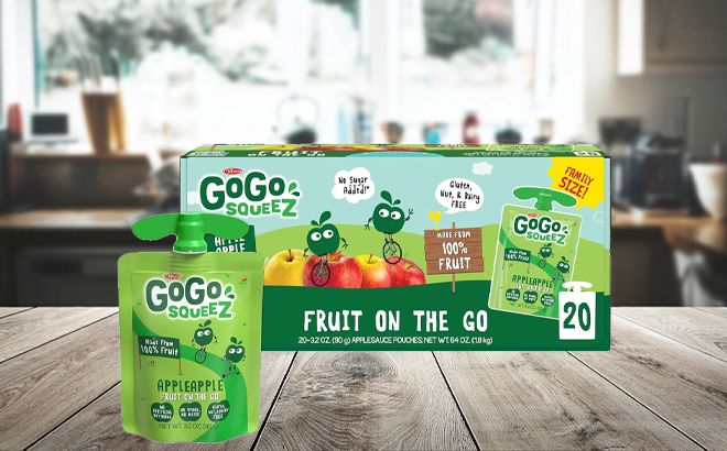 GoGo SqueeZ 20 Count Apple Apple Pack