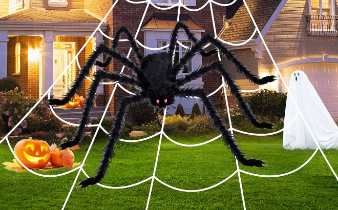 Halloween 200 Inch Outdoor Spider Decor