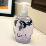 Halloween Bat Hand Soap in a Bathroom