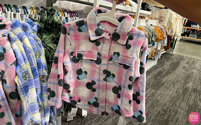 Hand Holding Disney Toddler Girls Minnie Mouse Printed Shacket at Target