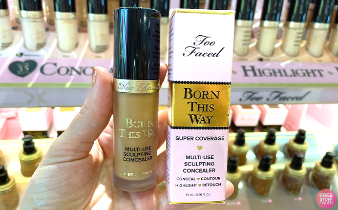 Hand Holding Too Faced Born This Way Super Coverage Concealer