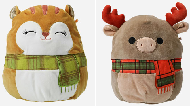 Harvest Squishmallows Erin The Squirrel and Petterson The Moose