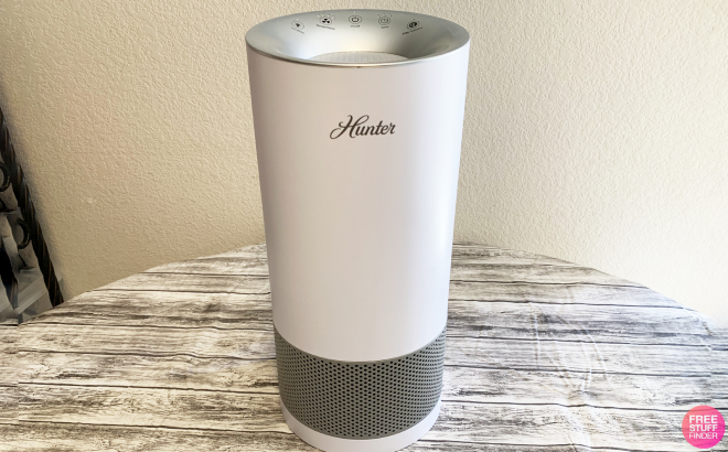 Hunter HEPA Tower Air Purifier with EcoSilver Filter