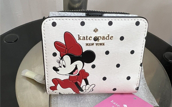 Kate Spade Disney Minnie Mouse Zip Around Wallet