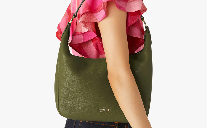 Kate Spade Leila Shoulder Bag in Enchanted Green Color