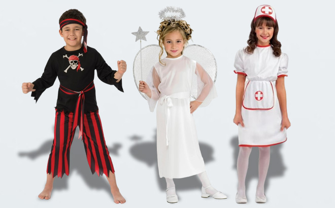 Kids Wearing Halloween Costumes