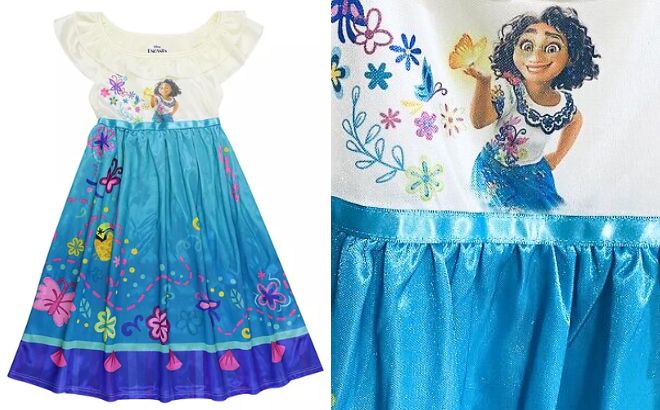 Kohls Disneys Encanto Toddler Girl Encanto Garden Fantasy Nightgown