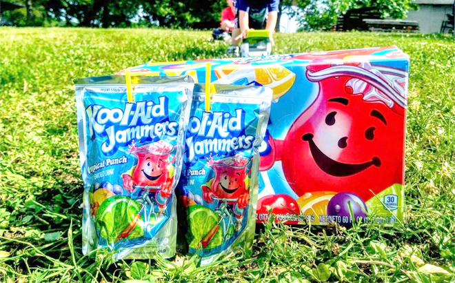 Kool Aid Tropical Punch Jammers 30 Pack on Grass