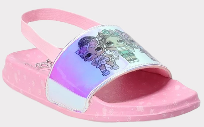 L O L Surprise Toddler Girls Soccer Slide Sandals