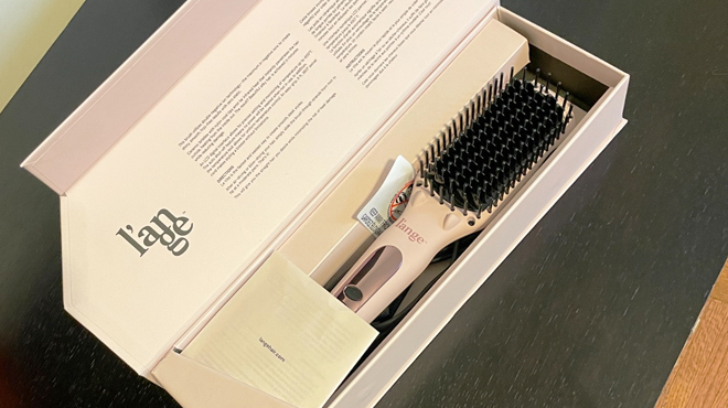 Hair Straightener Brush 39 Shipped Free Stuff Finder   Lange Hair Straightener Brush In Blush Color 