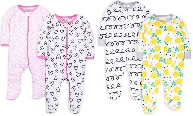 Little Star Baby Girl 2 Pack Sleep and Play in Two Styles