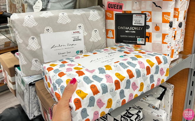 London Kaye Halloween Ghost Print Full Sheet Set