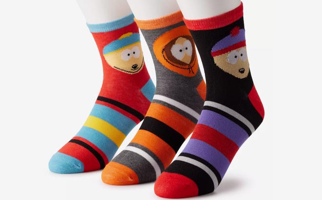 Mens Character Casual Quarter Socks 3 Pack