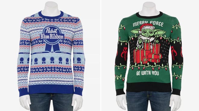 Mens Holiday Character Sweaters