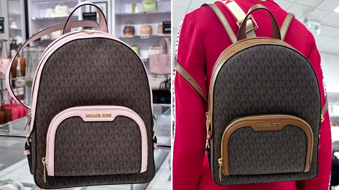 Michael Kors Jaycee Medium Logo Backpacks