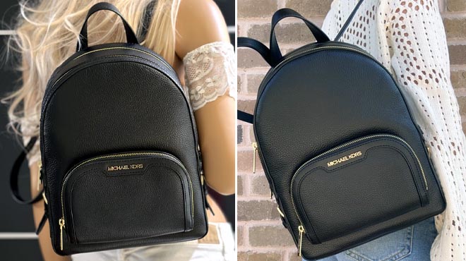 Michael Kors Jaycee Medium Pebbled Leather Backpacks