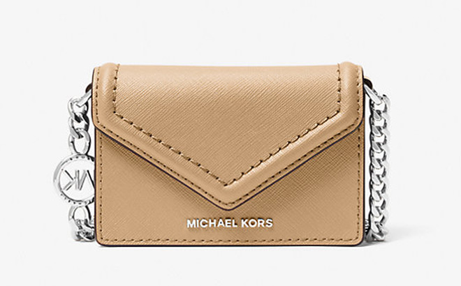 Michael Kros Micro Leather Envelope Crossbody Bag