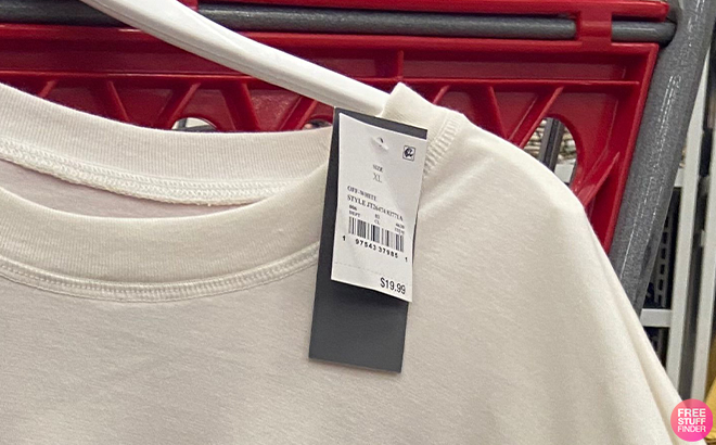 Minnie Mouse Sweatshirt With Price Tag Showing at Target
