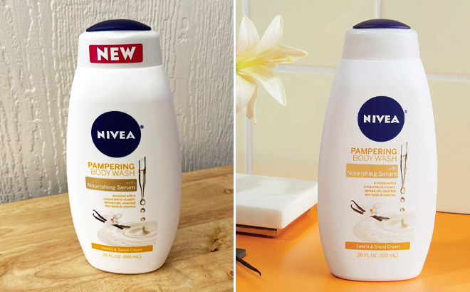 Nivea 20 Oz Vanilla and Sweet Cream Pampering Body Wash